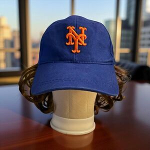 Geico NY Mets Jacob DeGrom Hair Adjustable Back Hat Citi Field 1st 15,000 SGA